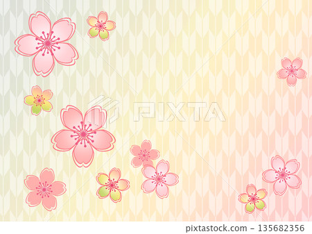 Japanese pattern background 135682356