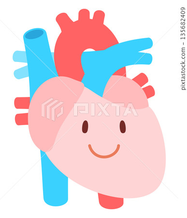 cute heart character 135682409