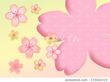 Japanese pattern background 135682419