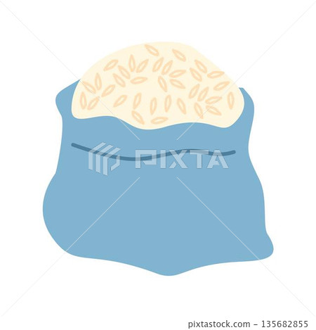 Rice Sack, Bag of Uncooked White Rice, Zakat rice Rice Sack, Bag of Uncooked White Rice, Zakat rice 135682855