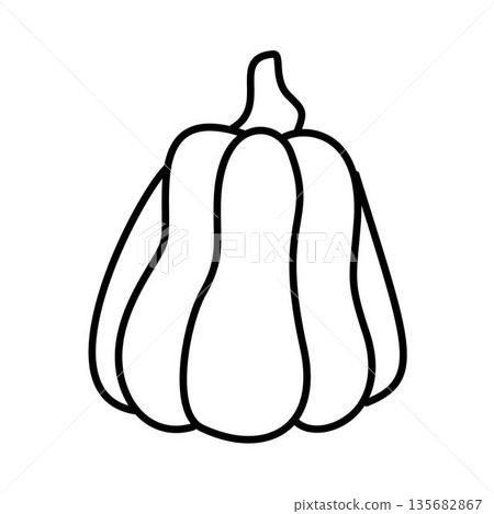 Tall Pumpkin Elongated Autumn Gourd icon Tall Pumpkin Elongated Autumn Gourd icon 135682867