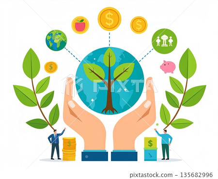 Money image, simple icon 135682996