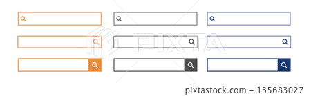 Search bar illustration set Search bar illustration set Search bar illustration set Search bar illustration set 135683027