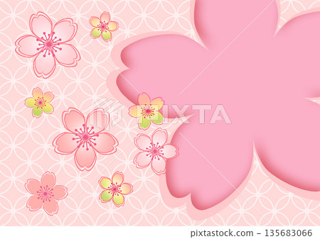 Japanese pattern background Japanese pattern background 135683066