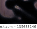 Dark liquid surface, oil stains, bright chemistry, surreal background, water surface, ink and water 135683146