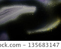 Dark liquid surface, oil stains, bright chemistry, surreal background, water surface, ink and water 135683147