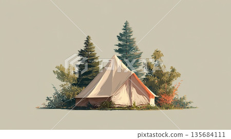白色的帳篷 135684111