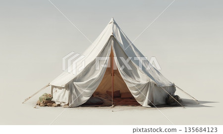 landscape with tent 135684123