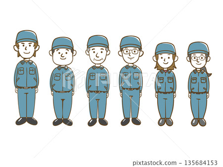 People in work clothes 135684153