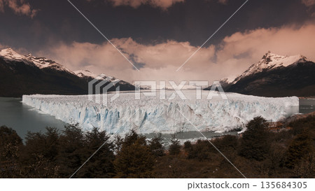 Perito Moreno Glacier, Los Glaciares National Park, Santa Cruz Province, Patagonia Argentina. Perito Moreno Glacier, Los Glaciares National Park, Santa Cruz Province, Patagonia Argentina. 135684305