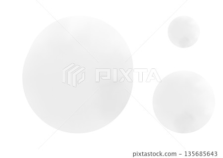 水彩風格柔和圓邊框素材，灰色，簡約，透明PNG格式，白色背景 135685643