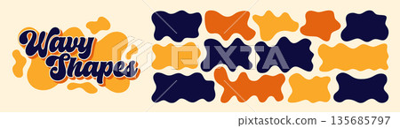 Cute simple shapes. Cute simple shapes. 135685797