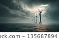 Image of offshore wind power generation 135687894
