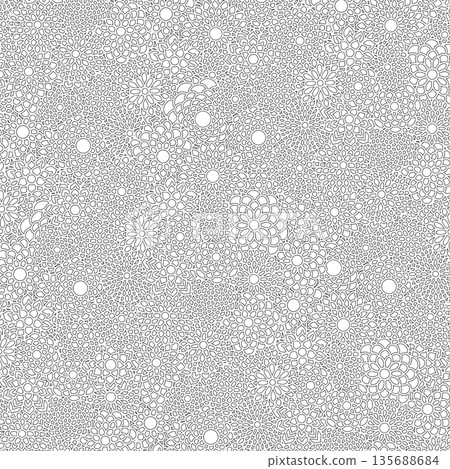 花卉圖案布料(黑白) 花卉圖案布料(黑白) 135688684