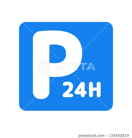 停車場/停車插圖 135688829