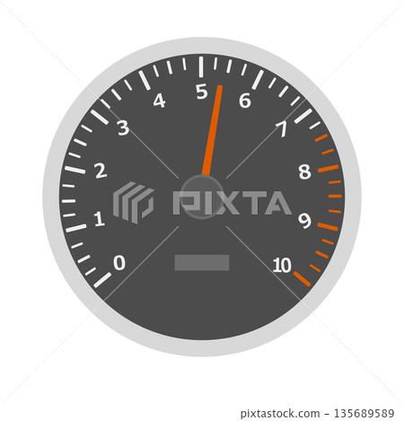 Tachometer illustration Tachometer illustration 135689589