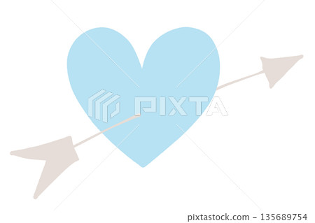 Heart with an arrow Heart with an arrow 135689754