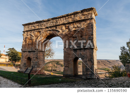 Roman Arch of Medinaceli in Soria, Spain Roman Arch of Medinaceli in Soria, Spain 135690590