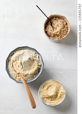 healthy plant based protein powder for vegan meal healthy plant based protein powder for vegan meal 135691797
