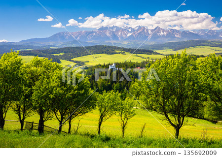 Panorama of high Tatra mountains. Poland Panorama of high Tatra mountains. Poland 135692009
