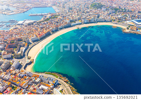 Panoramic view of the city of A Coruna. Galicia, Spain Panoramic view of the city of A Coruna. Galicia, Spain 135692021