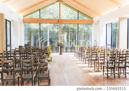 A chapel surrounded by forest for a sky garden wedding 135693515