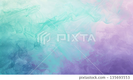 Dreamlike Pastel Gradient with Soft Transition from Lavender to Mint in Fine Art Aesthetic 135693553