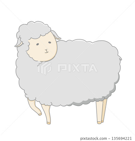 Cute sheep illustration Cute sheep illustration 135694221