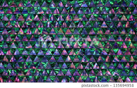 The beautiful pearlescent scale pattern of the traditional Japanese craft "raden" The beautiful pearlescent scale pattern of the traditional Japanese craft "raden" 135694958