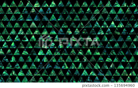 The beautiful pearlescent scale pattern of the traditional Japanese craft "raden" 135694960