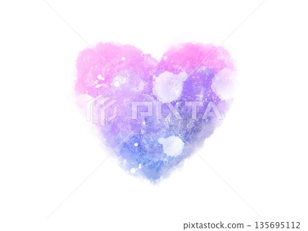 Watercolor gradient heart shape Watercolor gradient heart shape 135695112