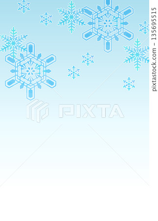 雪景冬日卡模板 135695515