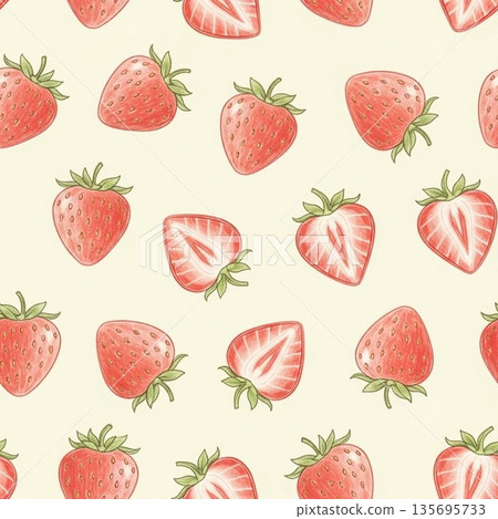 strawberry illustration 135695733