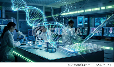 螺旋DNA數據和基因分析：尖端技術和研究人員助力新藥研發 135695935