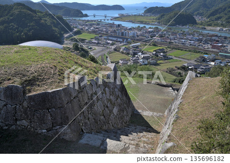 Stone walls and enclosures of Sashiki Castle in Kumamoto Prefecture 135696182