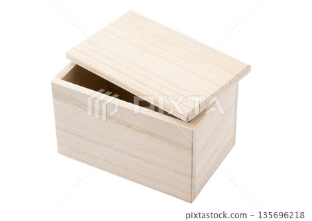 透明背景上的簡單泡桐盒（png） 135696218