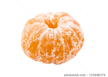 一個剝了皮的橘子，背景透明（png） 135696374