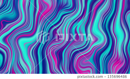 Neon Fluid Abstract Background 135696486
