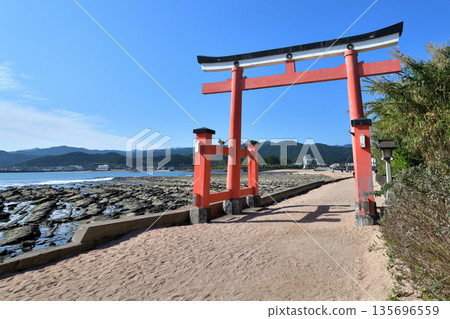 Aoshima Shrine - Torii gate and demon's washboard Aoshima Shrine - Torii gate and demon's washboard 135696559