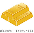 Gold piece 135697413