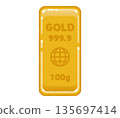 Gold piece 135697414