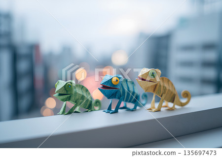 城市變色龍(3D紙模) 城市變色龍(3D紙模) 135697473