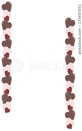 Simple heart vertical frame Simple heart vertical frame 135697851