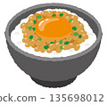 Natto rice 135698012