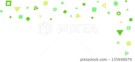 Green cute pattern line decoration Green cute pattern line decoration 135698079