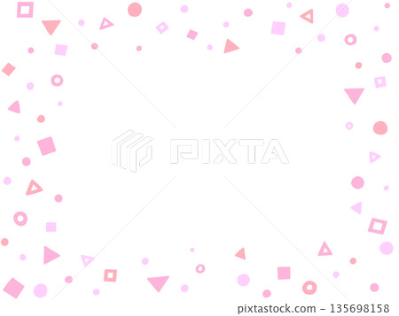 粉紅色可愛圖案相框 135698158