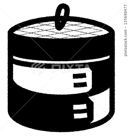Simple steamer illustration 2 - monochrome Simple steamer illustration 2 - monochrome 135698477