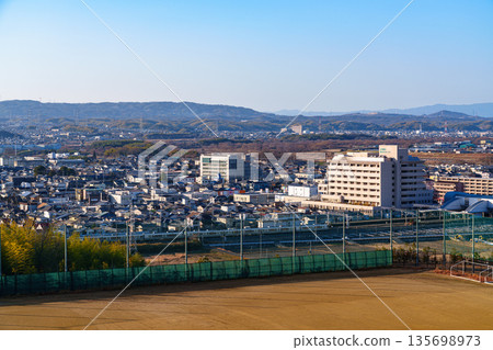 京都南山城 - JR木津站週邊街景 - 從木津川市城山台遺址眺望 - 放大 京都南山城 - JR木津站週邊街景 - 從木津川市城山台遺址眺望 - 放大 135698973
