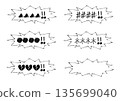 Speech bubbles containing images of violent language, insults, abuse, and screaming 135699040