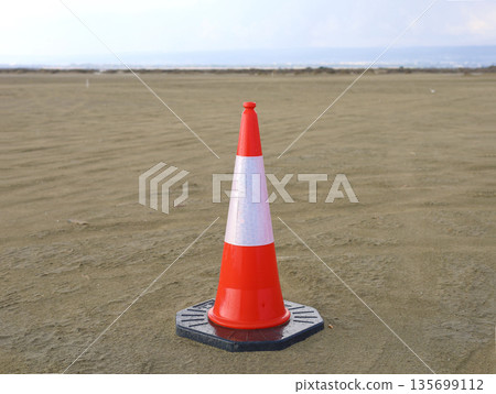 Safety Cone on Open Ground 135699112